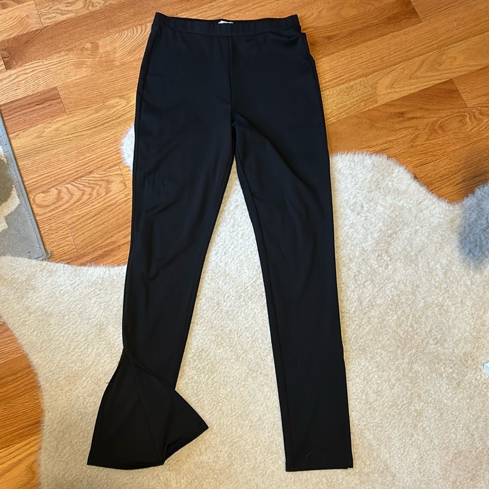 BP Black Slit Leggings Sz. Medium